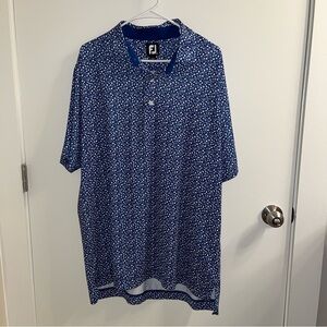 FootJoy Blue Tulips Golf Shirt